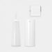 Brabantia ReNew toiletaccessoires, set van 3 - toiletborstel met houder, toiletrolhouder en reserverolhouder White