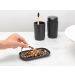 Brabantia ReNew badkameraccessoires, set van 3 - zeeppomp, tandenborstelhouder en schaal Dark Grey