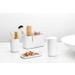 Brabantia ReNew badkameraccessoires, set van 3 - zeeppomp, tandenborstelhouder en schaal White