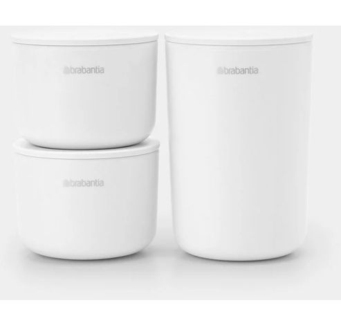 ReNew opbergpotjes, set van 3 White  Brabantia