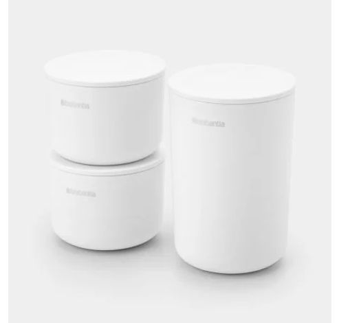 ReNew opbergpotjes, set van 3 White  Brabantia