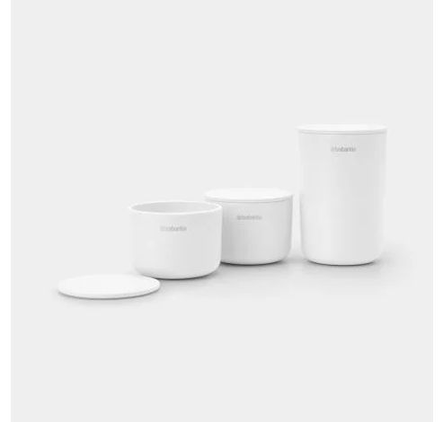 ReNew opbergpotjes, set van 3 White  Brabantia