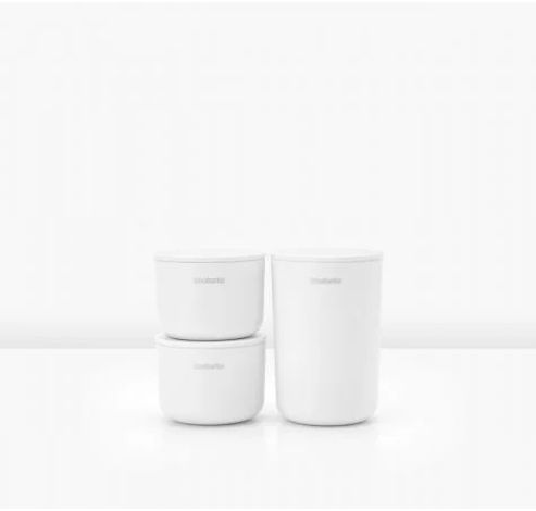 ReNew opbergpotjes, set van 3 White  Brabantia