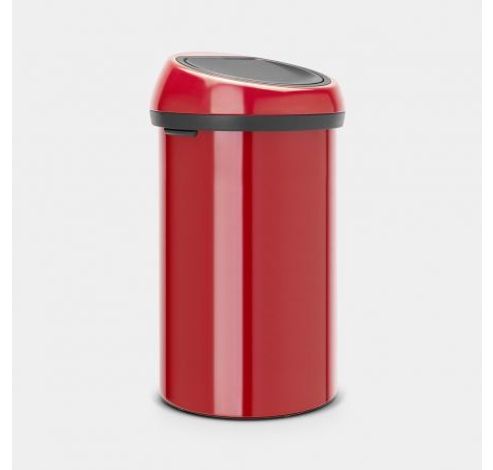 Touch Bin poubelle 60 litres Passion Red  Brabantia