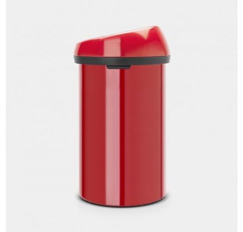 Touch Bin poubelle 60 litres Passion Red  Brabantia