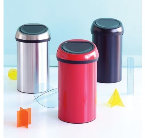 Touch Bin poubelle 60 litres Passion Red  Brabantia