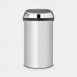 Brabantia Touch Bin afvalemmer 60 liter Metallic Grey / Brilliant Steel 