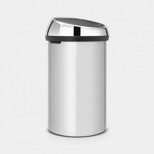 Brabantia Touch Bin afvalemmer 60 liter Metallic Grey / Brilliant Steel