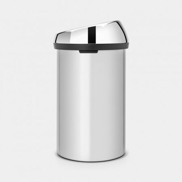 Brabantia Touch Bin afvalemmer 60 liter Metallic Grey / Brilliant Steel