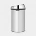 Brabantia Touch Bin afvalemmer 60 liter Metallic Grey / Brilliant Steel