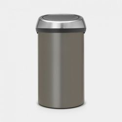 Brabantia Touch Bin afvalemmer 60 liter Platinum / Matt Steel Fingerprint Proof 