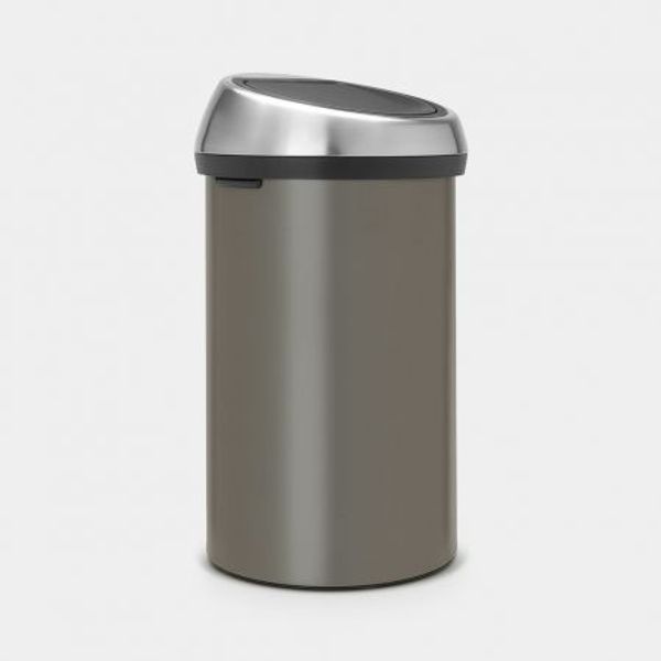 Brabantia Touch Bin afvalemmer 60 liter Platinum / Matt Steel Fingerprint Proof