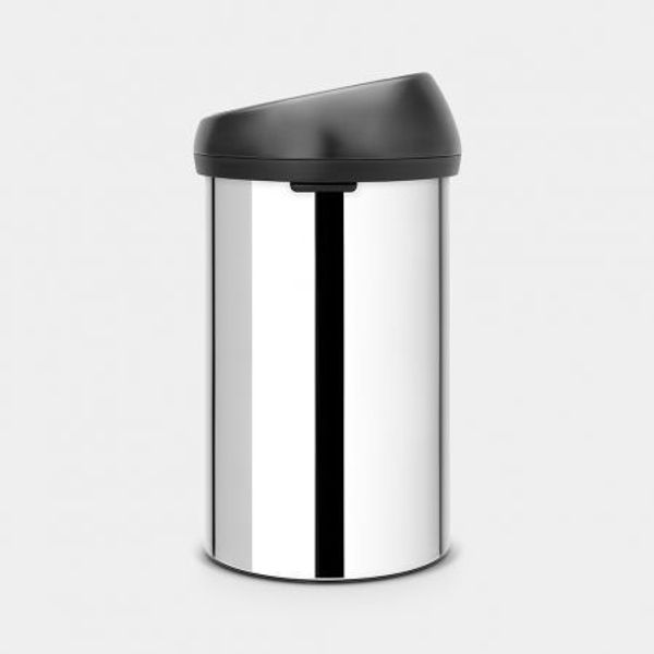 Brabantia Touch Bin afvalemmer 60 liter Brilliant Steel / Matt Black