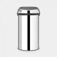 Touch Bin poubelle 60 litres Brilliant Steel 