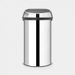 Brabantia Touch Bin afvalemmer 60 liter Brilliant Steel