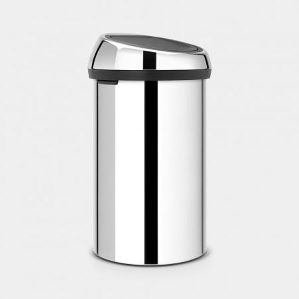 Brabantia Touch Bin afvalemmer 60 liter Brilliant Steel