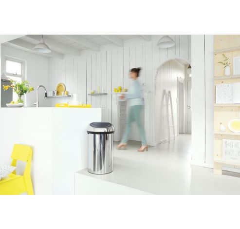 Touch Bin afvalemmer 60 liter Brilliant Steel  Brabantia