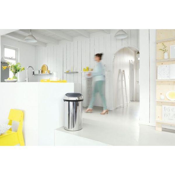 Brabantia Touch Bin afvalemmer 60 liter Brilliant Steel