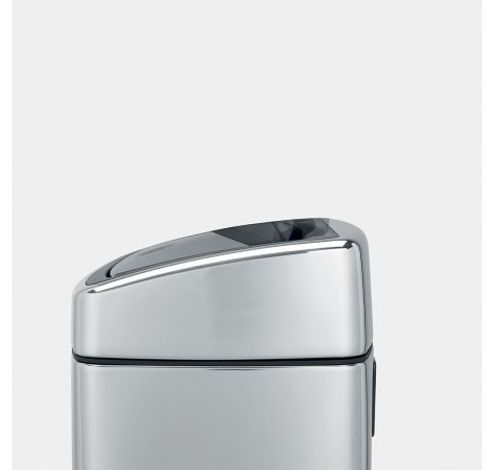 Touch Bin poubelle murale 10 litres avec seau intérieur synthétique Brilliant Steel  Brabantia