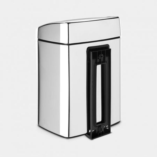 Brabantia Touch Bin wandafvalemmer 10 liter met kunststof binnenemmer Brilliant Steel