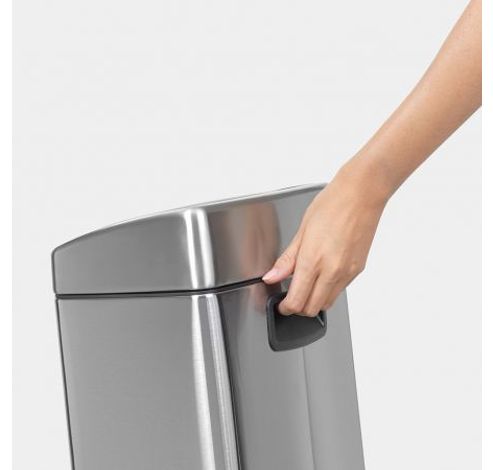 Touch Bin poubelle murale 10 litres avec seau intérieur synthétique Matt Steel Fingerprint Proof  Brabantia