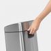 Brabantia Touch Bin wandafvalemmer 10 liter met kunststof binnenemmer Matt Steel Fingerprint Proof