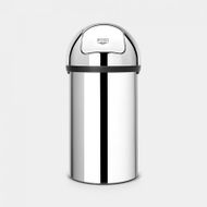 Push Bin poubelle 60 litres Brilliant Steel 