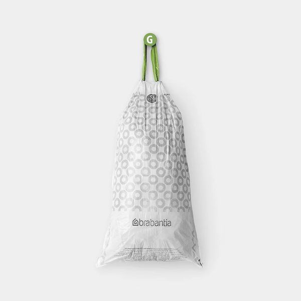 Brabantia PerfectFit afvalzakken met trekbandsluiting, dispenser pack Code G, 23-30L, 40 stuks