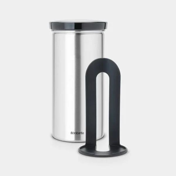 Brabantia Voorraadbus voor 18 koffiepads Matt Steel Fingerprint Proof / Grey