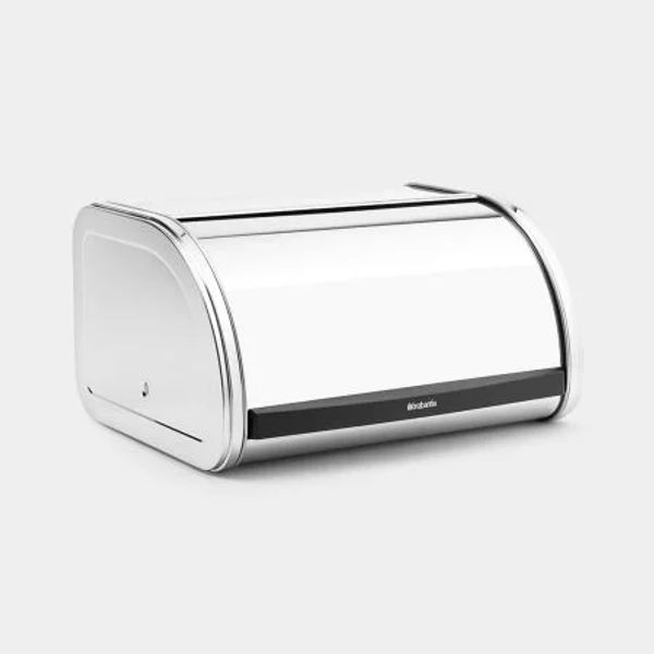 Brabantia Broodtrommel met schuifdeksel medium Brilliant Steel