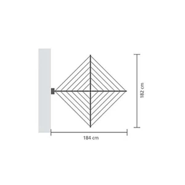 Brabantia WallFix wanddroger 24 meter Met beschermhoes