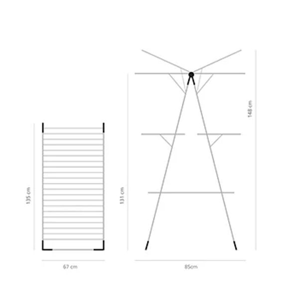 Brabantia Droogtoren 23 meter White