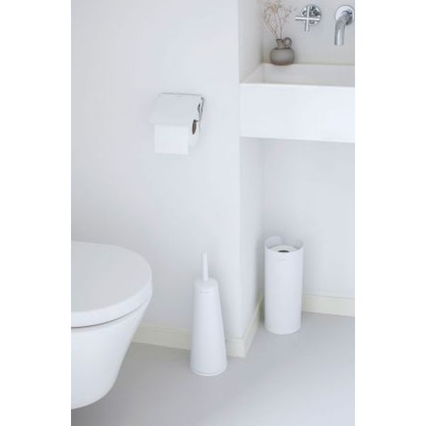 Brabantia ReNew toiletrolhouder met klep White