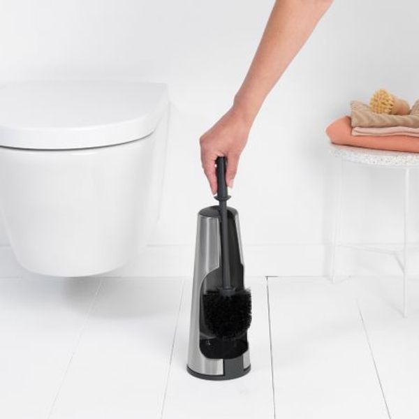 Brabantia ReNew toiletborstel met houder Matt Steel