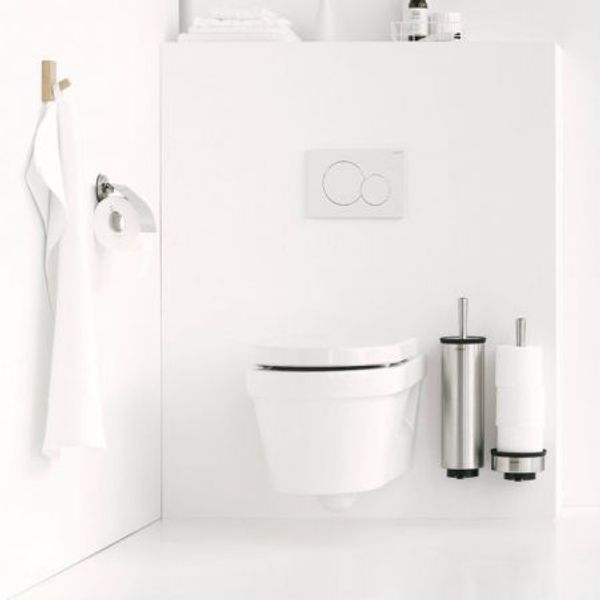 Brabantia Profile Toiletrolhouder met klep Matt Steel