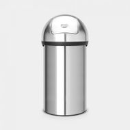 Push Bin poubelle 60 litres Matt Steel 