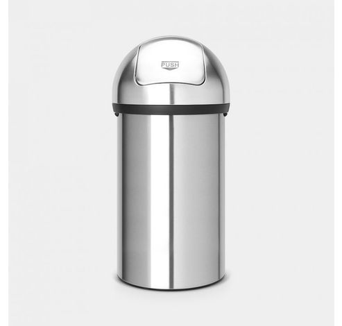 Push Bin poubelle 60 litres Matt Steel  Brabantia