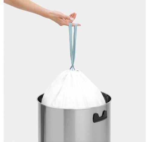 Push Bin poubelle 60 litres Matt Steel  Brabantia