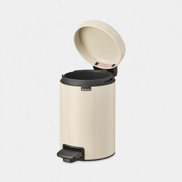 Brabantia NewIcon pedaalemmer 3 liter met kunststof binnenemmer Soft Beige