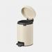 Brabantia NewIcon pedaalemmer 3 liter met kunststof binnenemmer Soft Beige