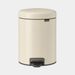 Brabantia NewIcon pedaalemmer 5 liter met kunststof binnenemmer Soft Beige