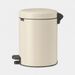 Brabantia NewIcon pedaalemmer 5 liter met kunststof binnenemmer Soft Beige