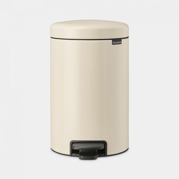 Brabantia NewIcon pedaalemmer 12 liter met kunststof binnenemmer Soft Beige