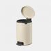 Brabantia NewIcon pedaalemmer 12 liter met kunststof binnenemmer Soft Beige