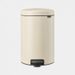 Brabantia NewIcon pedaalemmer 20 liter met kunststof binnenemmer Soft Beige