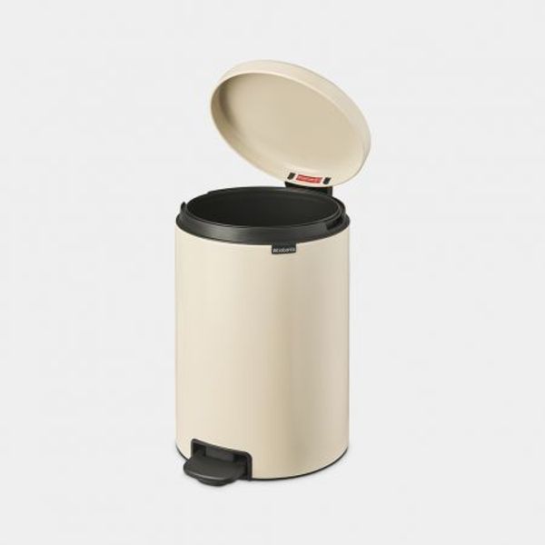 Brabantia NewIcon pedaalemmer 20 liter met kunststof binnenemmer Soft Beige