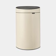 Touch Bin afvalemmer 40 liter met kunststof binnenemmer Soft Beige 