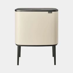 Brabantia Bo Touch Bin afvalemmer 11 + 23 liter met 2 kunststof binnenemmers Soft Beige