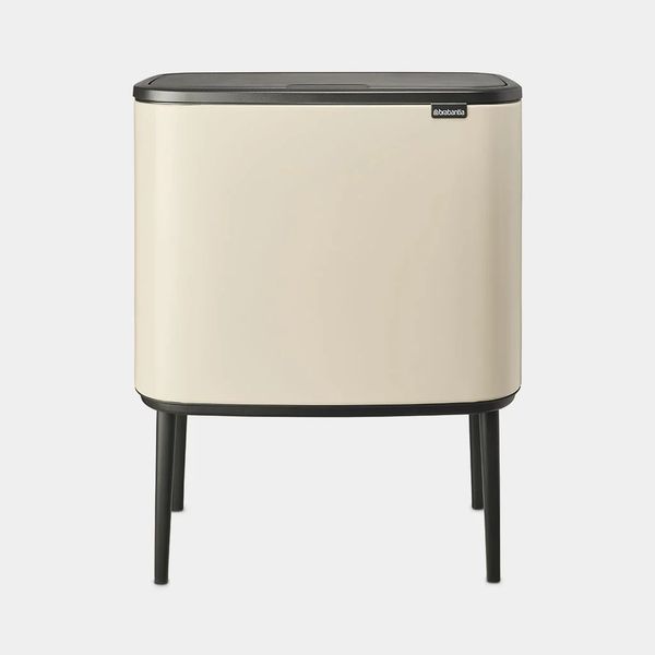 Brabantia Bo Touch Bin afvalemmer 11 + 23 liter met 2 kunststof binnenemmers Soft Beige