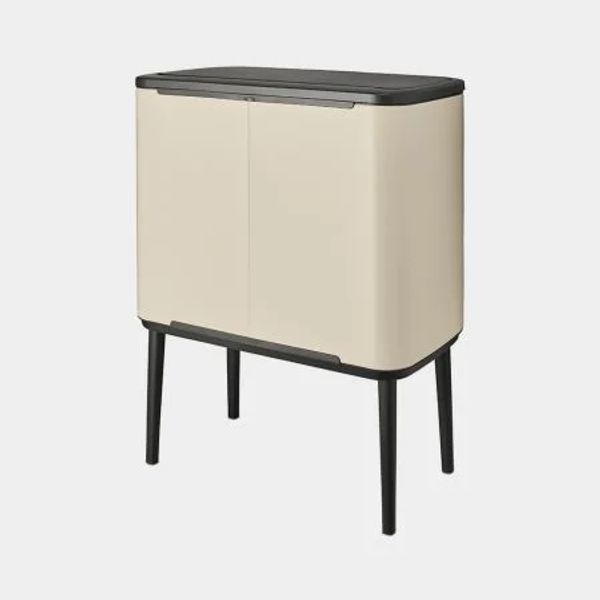 Brabantia Bo Touch Bin afvalemmer 11 + 23 liter met 2 kunststof binnenemmers Soft Beige